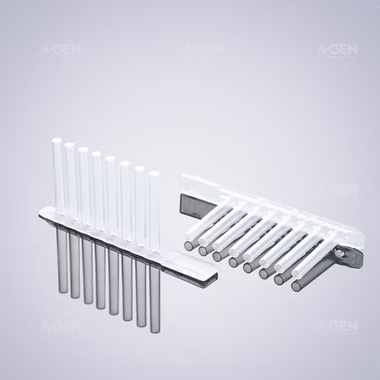High Chemical Stability, Magnetic Sleeve for Nucleic Acid Extraction. Plastic/Polypropylene PCR Free DNA/Rna Pyrogen Free PP 8 Strip Tip Comb Matched Tianlong